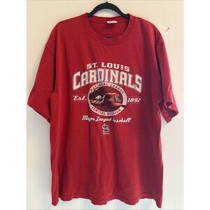 Men's Medium Vintage T Shirt St. Louis Cardinals National League MLB Red XL